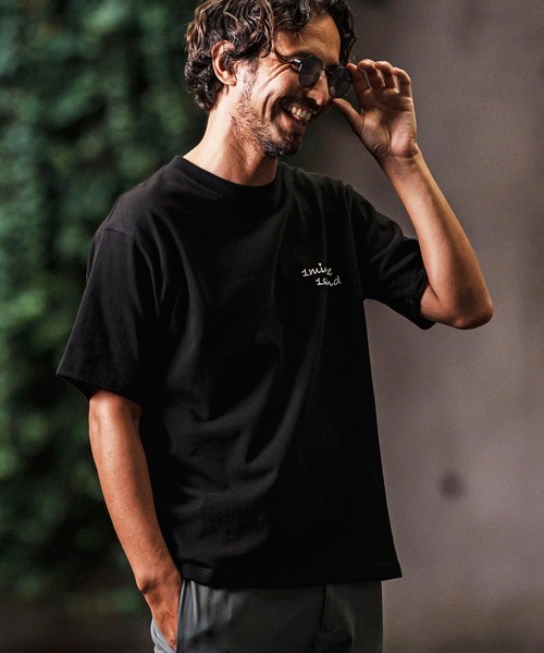 1minute 1second(ワンミニットワンセカンド)の「mt9240- 10oz heavy weight half sleeve cut sew (cursive embroidery) Tシャツ(Tシャツ/カットソー・メンズ・ホワイト/ブラック/グリーン系その他・S/M/L/XL)」の6枚目の写真