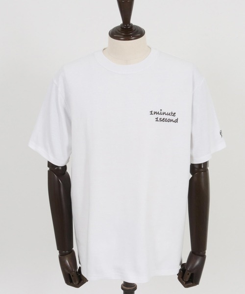 1minute 1second(ワンミニットワンセカンド)の「mt9240- 10oz heavy weight half sleeve cut sew (cursive embroidery) Tシャツ(Tシャツ/カットソー・メンズ・ホワイト/ブラック/グリーン系その他・S/M/L/XL)」の22枚目の写真