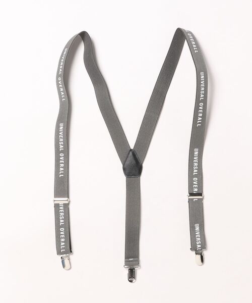 UNIVERSAL OVERALL(ユニバーサルオーバーオール)の「【UNIVERSAL OVERALL】ロゴプリント サスペンダー Logo print suspenders UV0897I(サスペンダー・メンズ・ブラック/ベージュ/ネイビー/グレー・FREE)」の3枚目の写真