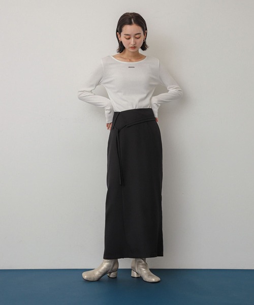 SENSE OF PLACE by URBAN RESEARCH(センスオブプレイスバイアーバンリサーチ)の「プレートツキバレエネックトップ(Tシャツ/カットソー・レディース・レッド/オフホワイト/チャコールグレー・ONE)」の12枚目の写真