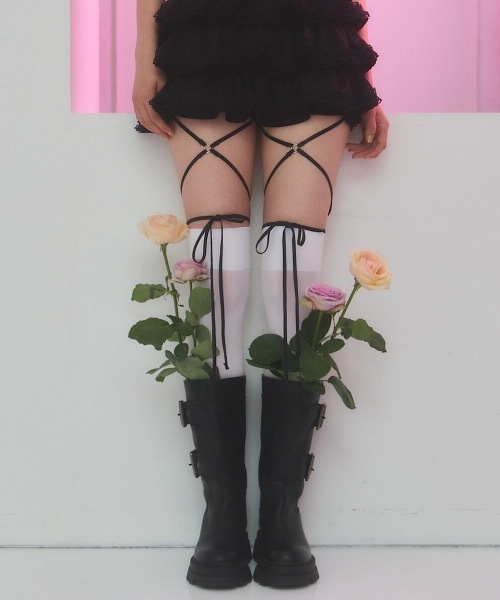 ハートクロスリボンショートパンツ（その他パンツ）｜lilLilly 
