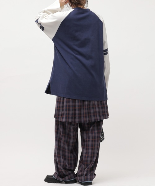 DOUBLE NAME(ダブルネーム)の「プリーツミニスカート(スカート・レディース・ネイビー系/グリーン系・FREE)」の5枚目の写真