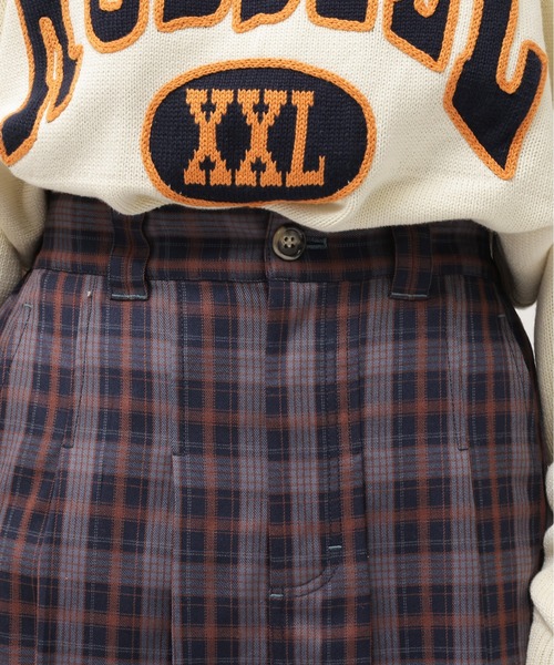 DOUBLE NAME(ダブルネーム)の「プリーツミニスカート(スカート・レディース・ネイビー系/グリーン系・FREE)」の19枚目の写真