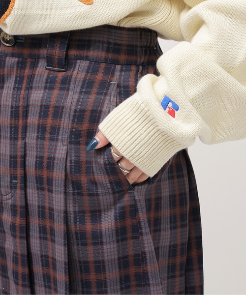 DOUBLE NAME(ダブルネーム)の「プリーツミニスカート(スカート・レディース・ネイビー系/グリーン系・FREE)」の20枚目の写真