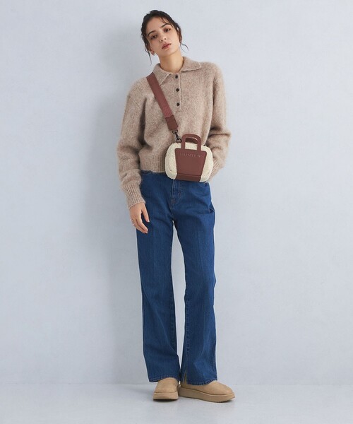 green label relaxing(グリーンレーベルリラクシング)の「ウォーム プラットショートブーツ(ブーツ・レディース・グレー/ベージュ/ブラック・M/L/S/XL)」の5枚目の写真