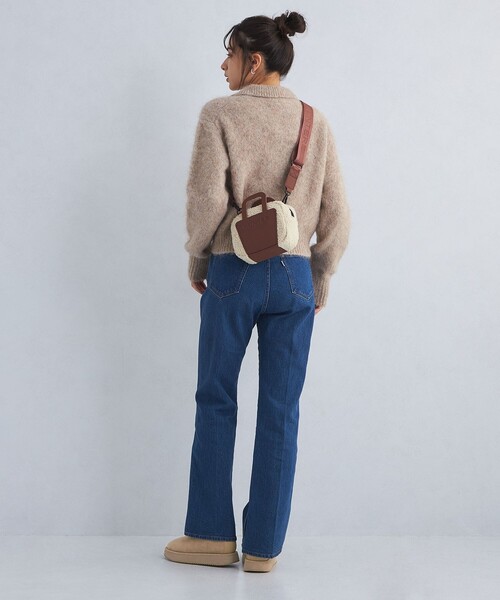 green label relaxing(グリーンレーベルリラクシング)の「ウォーム プラットショートブーツ(ブーツ・レディース・グレー/ベージュ/ブラック・M/L/S/XL)」の6枚目の写真