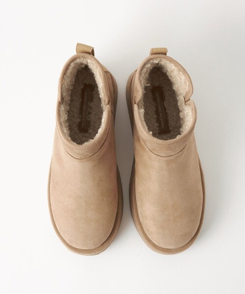 green label relaxing(グリーンレーベルリラクシング)の「ウォーム プラットショートブーツ(ブーツ・レディース・グレー/ベージュ/ブラック・M/L/S/XL)」の9枚目の写真