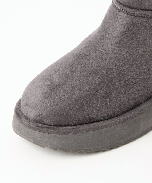 green label relaxing(グリーンレーベルリラクシング)の「ウォーム プラットショートブーツ(ブーツ・レディース・グレー/ベージュ/ブラック・M/L/S/XL)」の21枚目の写真