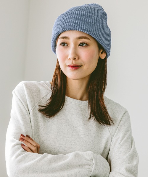 GLOBAL WORK（グローバルワーク）の「モールニットワッチ/153018（ニットキャップ/ビーニー・レディース・アイボリー/グレー/ライトブルー/ブラック・FREE）」の11枚目の写真