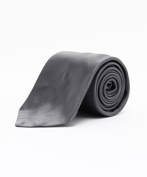 DRAKE'S（ドレイクス）の「Drake's / サテンソリッド（ネクタイ・メンズ・ブラウン/インディゴブルー/ネイビー/シルバー/グレー/ライトブラウン・ONE SIZE）」の2枚目の写真