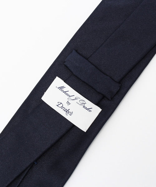 DRAKE'S（ドレイクス）の「Drake's / サテンソリッド（ネクタイ・メンズ・ブラウン/インディゴブルー/ネイビー/シルバー/グレー/ライトブラウン・ONE SIZE）」の9枚目の写真