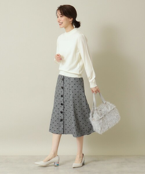 ITS'DEMO(イッツデモ)の「◆【吸湿発熱/薄手/マシンウォッシャブル】ハイネックニット(ニット/セーター・レディース・アイボリー/ブラック/サックスブルー/ブルーグリーン/ライトイエロー系・00)」の11枚目の写真