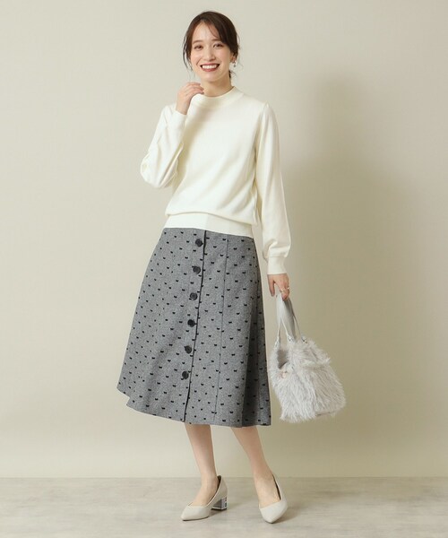 ITS'DEMO(イッツデモ)の「◆【吸湿発熱/薄手/マシンウォッシャブル】ハイネックニット(ニット/セーター・レディース・アイボリー/ブラック/サックスブルー/ブルーグリーン/ライトイエロー系・00)」の12枚目の写真