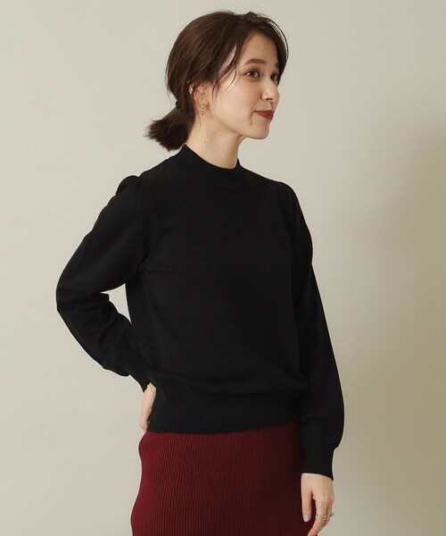 ITS'DEMO(イッツデモ)の「◆【吸湿発熱/薄手/マシンウォッシャブル】ハイネックニット(ニット/セーター・レディース・アイボリー/ブラック/サックスブルー/ブルーグリーン/ライトイエロー系・00)」の14枚目の写真