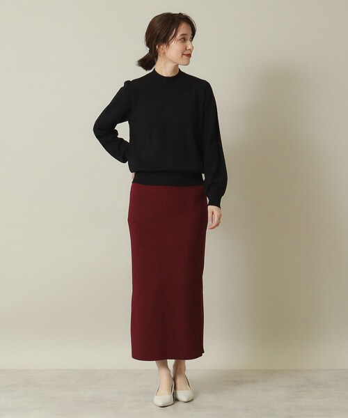 ITS'DEMO(イッツデモ)の「◆【吸湿発熱/薄手/マシンウォッシャブル】ハイネックニット(ニット/セーター・レディース・アイボリー/ブラック/サックスブルー/ブルーグリーン/ライトイエロー系・00)」の15枚目の写真