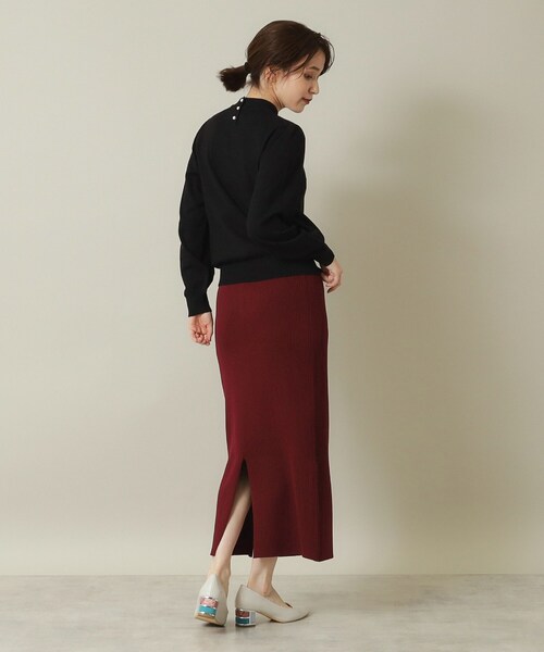 ITS'DEMO(イッツデモ)の「◆【吸湿発熱/薄手/マシンウォッシャブル】ハイネックニット(ニット/セーター・レディース・アイボリー/ブラック/サックスブルー/ブルーグリーン/ライトイエロー系・00)」の16枚目の写真