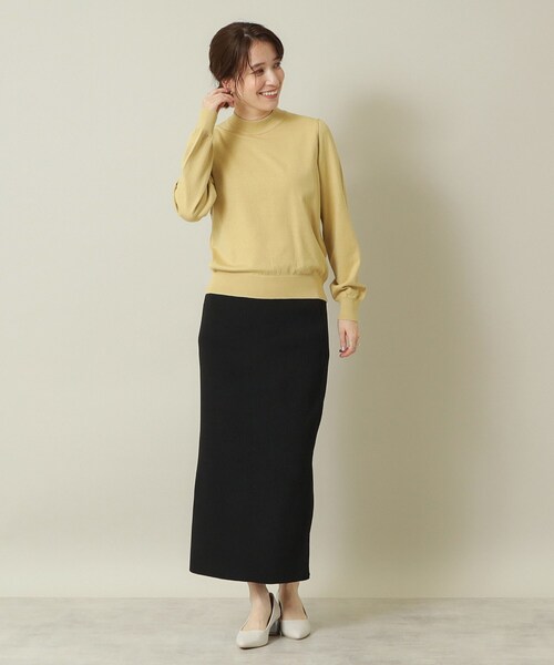 ITS'DEMO(イッツデモ)の「◆【吸湿発熱/薄手/マシンウォッシャブル】ハイネックニット(ニット/セーター・レディース・アイボリー/ブラック/サックスブルー/ブルーグリーン/ライトイエロー系・00)」の20枚目の写真