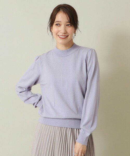 ITS'DEMO(イッツデモ)の「◆【吸湿発熱/薄手/マシンウォッシャブル】ハイネックニット(ニット/セーター・レディース・アイボリー/ブラック/サックスブルー/ブルーグリーン/ライトイエロー系・00)」の22枚目の写真