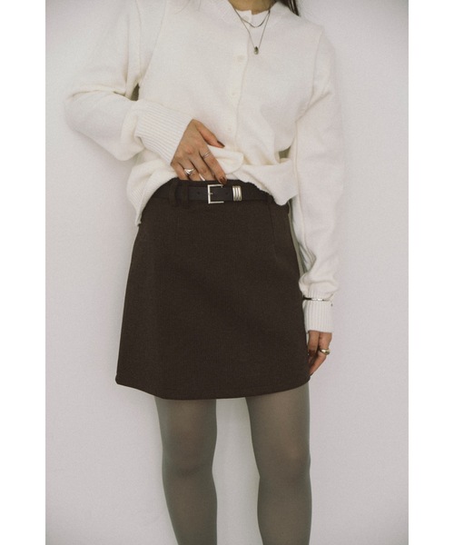 DRWCYS（ドロシーズ）の「ベルト付きスカートショーパン（スカート・レディース・ブラック/グレー・SMALL/MEDIUM）」の17枚目の写真