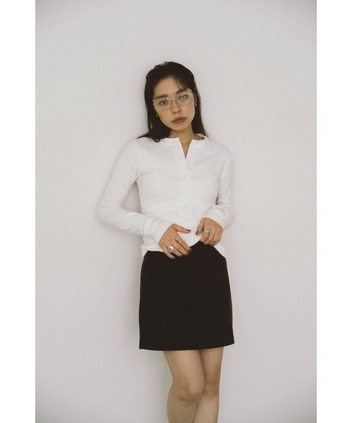 DRWCYS（ドロシーズ）の「ベルト付きスカートショーパン（スカート・レディース・ブラック/グレー・SMALL/MEDIUM）」の7枚目の写真