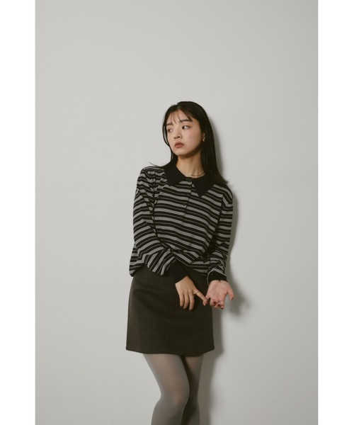 DRWCYS（ドロシーズ）の「ベルト付きスカートショーパン（スカート・レディース・ブラック/グレー・SMALL/MEDIUM）」の14枚目の写真