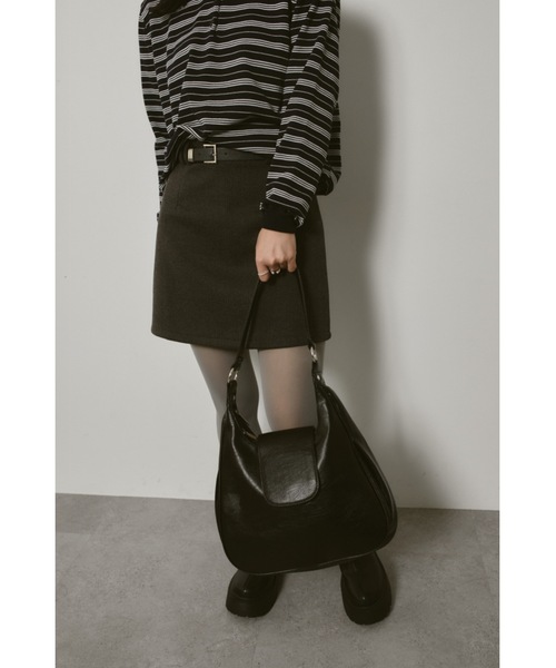 DRWCYS（ドロシーズ）の「ベルト付きスカートショーパン（スカート・レディース・ブラック/グレー・SMALL/MEDIUM）」の16枚目の写真