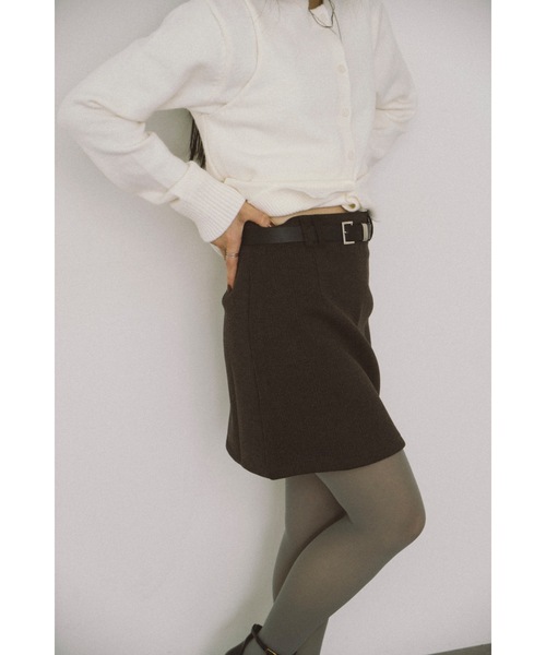DRWCYS（ドロシーズ）の「ベルト付きスカートショーパン（スカート・レディース・ブラック/グレー・SMALL/MEDIUM）」の18枚目の写真