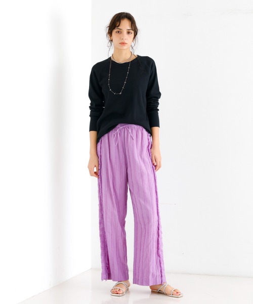 FRUIT OF THE LOOM（フルーツオブザルーム）の「【FRUIT OF THE LOOM】無地 サーマルロンTEE / ラグラン / 長袖（Tシャツ/カットソー・レディース・ホワイト/アイボリー/ブラック・M）」の14枚目の写真