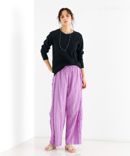 FRUIT OF THE LOOM（フルーツオブザルーム）の「【FRUIT OF THE LOOM】無地 サーマルロンTEE / ラグラン / 長袖（Tシャツ/カットソー・レディース・ホワイト/アイボリー/ブラック・M）」の15枚目の写真