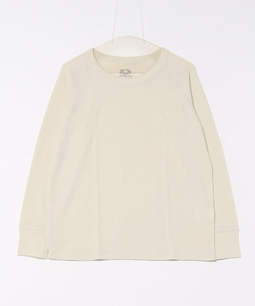 FRUIT OF THE LOOM（フルーツオブザルーム）の「【FRUIT OF THE LOOM】無地 サーマルロンTEE / ラグラン / 長袖（Tシャツ/カットソー・レディース・ホワイト/アイボリー/ブラック・M）」の12枚目の写真