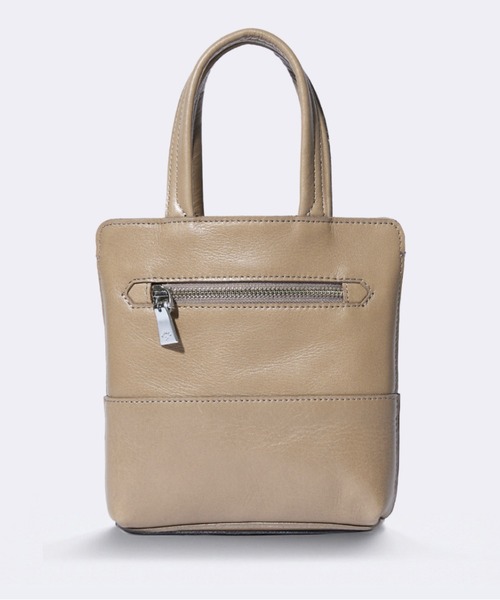 aniary（アニアリ）の「トートバッグ（アルティザンレザー）（トートバッグ・メンズ・ロイヤルブルー/チャコールグレー/ブラック/ベージュ系/オレンジ/ターコイズブルー系・FREE）」の3枚目の写真