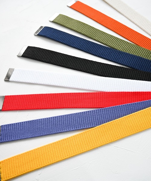 Editors Draw（エディターズドロー）の「GIベルト（ベルト・メンズ・ネイビー/C/D/E/ホワイト/レッド/A/ナチュラル/B/ブラック/オリーブ/パープル/イエロー/オレンジ・FREE）」の18枚目の写真