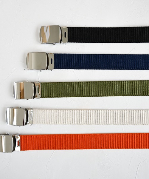 Editors Draw（エディターズドロー）の「GIベルト（ベルト・メンズ・ネイビー/C/D/E/ホワイト/レッド/A/ナチュラル/B/ブラック/オリーブ/パープル/イエロー/オレンジ・FREE）」の19枚目の写真