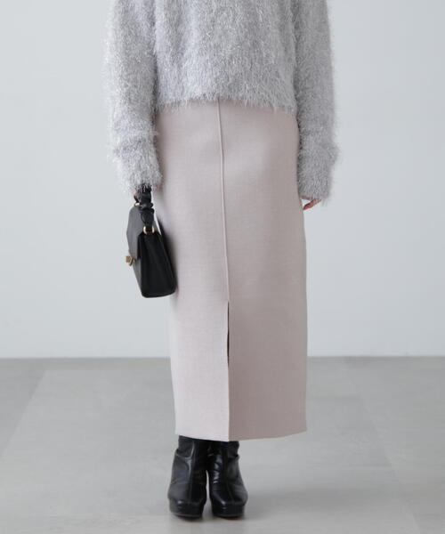 FREE'S MART（フリーズマート）の「ミラノリブフロントスリットナロースカート（スカート・レディース・ブラック/ブルー/グレー・FREE）」の11枚目の写真