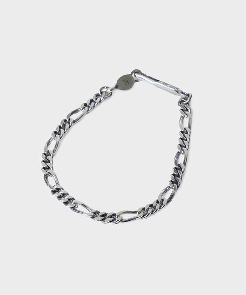 ANTIDOTE BUYERS CLUB(アンチドートバイヤーズクラブ)の「【Antidote BUYERS CLUB/アンチドートバイヤーズクラブ】Figaro Chain Bracelet(ブレスレット・メンズ・シルバー・M)」の6枚目の写真