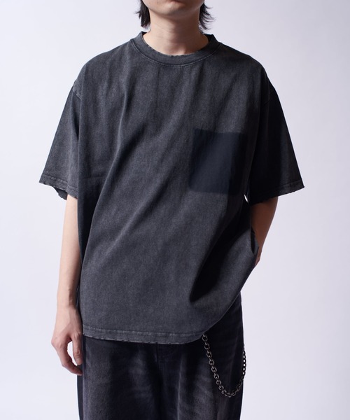 Lui's(ルイス)の「フェードポケBIG T(Tシャツ/カットソー・メンズ・ブラック/チャコールグレー・M/S)」の1枚目の写真