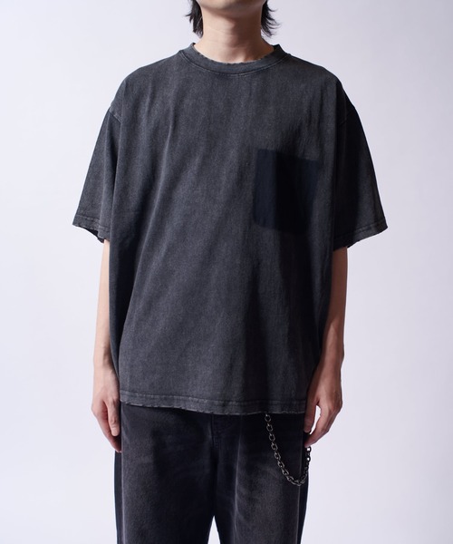 Lui's(ルイス)の「フェードポケBIG T(Tシャツ/カットソー・メンズ・ブラック/チャコールグレー・M/S)」の6枚目の写真