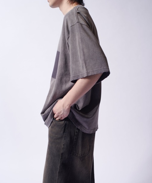 Lui's(ルイス)の「フェードポケBIG T(Tシャツ/カットソー・メンズ・ブラック/チャコールグレー・M/S)」の4枚目の写真
