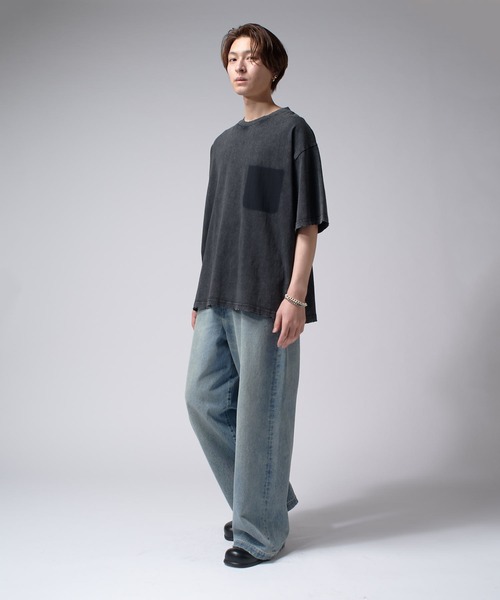 Lui's(ルイス)の「フェードポケBIG T(Tシャツ/カットソー・メンズ・ブラック/チャコールグレー・M/S)」の11枚目の写真