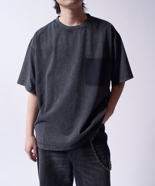 Lui's(ルイス)の「フェードポケBIG T(Tシャツ/カットソー・メンズ・ブラック/チャコールグレー・M/S)」の17枚目の写真