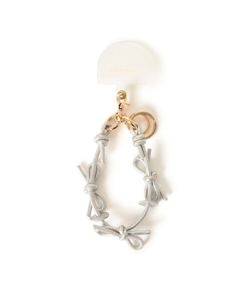 Ray BEAMS（レイビームス）の「【WEB限定】Hashibami / レザー リボン スマホハンドストラップ（スマホグッズ・レディース・ブラック/レッド/ライトブルー/シルバー/ワイン・ONE SIZE）」の10枚目の写真