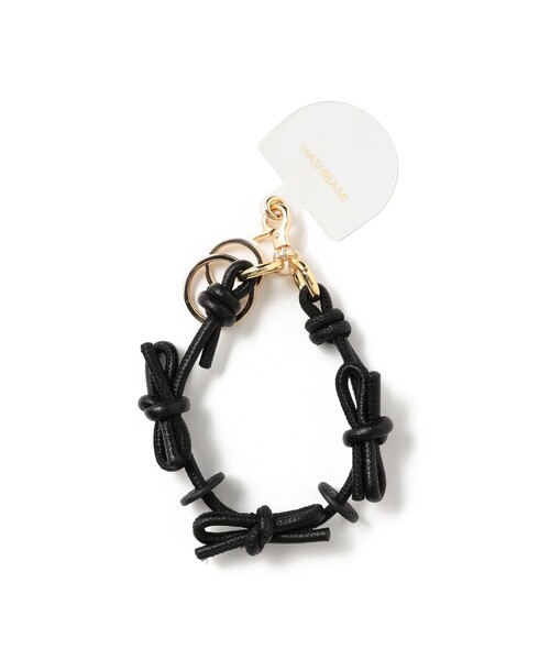 Ray BEAMS（レイビームス）の「【WEB限定】Hashibami / レザー リボン スマホハンドストラップ（スマホグッズ・レディース・ブラック/レッド/ライトブルー/シルバー/ワイン・ONE SIZE）」の6枚目の写真