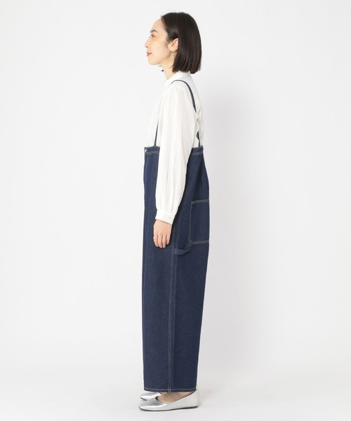 studio CLIP（スタディオクリップ）の「ストラップサロペット[プチ・プラスサイズあり]《CLIP denim》（サロペット/オーバーオール・レディース・ベージュ系その他/インディゴブルー/ブラック・FREE/ﾌﾘｰ(L)/PF）」の20枚目の写真