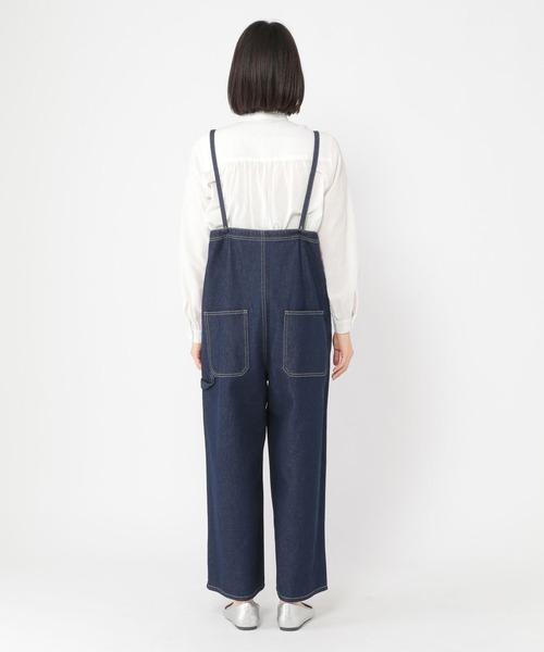 studio CLIP（スタディオクリップ）の「ストラップサロペット[プチ・プラスサイズあり]《CLIP denim》（サロペット/オーバーオール・レディース・ベージュ系その他/インディゴブルー/ブラック・FREE/ﾌﾘｰ(L)/PF）」の21枚目の写真
