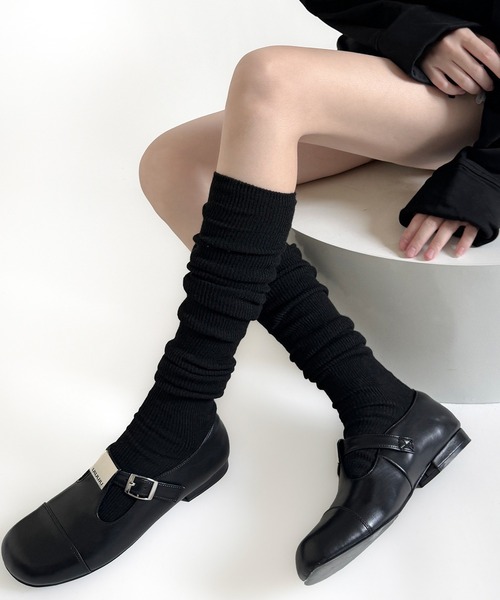 HALEY PESCA（ヘーリーペスカ）の「HALEY PESCA/ベーシックリブハイソックス（ソックス/靴下・レディース・ブラック/グレー/レッド/ホワイト/ブラウン・FREE）」の9枚目の写真