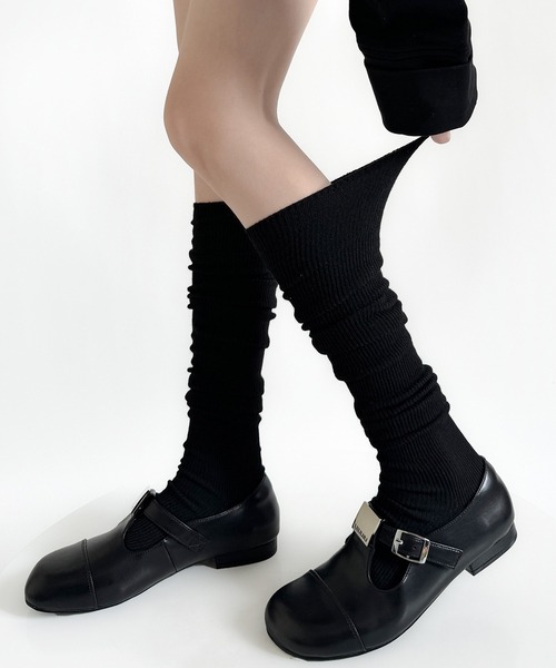 HALEY PESCA（ヘーリーペスカ）の「HALEY PESCA/ベーシックリブハイソックス（ソックス/靴下・レディース・ブラック/グレー/レッド/ホワイト/ブラウン・FREE）」の10枚目の写真