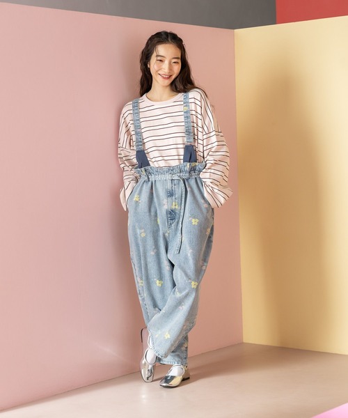 niko and...（ニコアンド）の「COLORマイスターロンTEE（Tシャツ/カットソー・レディース・ホワイト/オフホワイト/ピンク/イエロー/ブルー・MEDIUM/LARGE）」の8枚目の写真