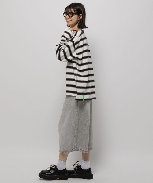 niko and...（ニコアンド）の「COLORマイスターロンTEE（Tシャツ/カットソー・レディース・ホワイト/オフホワイト/ピンク/イエロー/ブルー・MEDIUM/LARGE）」の21枚目の写真