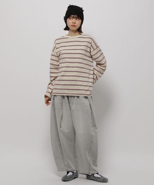 niko and...（ニコアンド）の「COLORマイスターロンTEE（Tシャツ/カットソー・レディース・ホワイト/オフホワイト/ピンク/イエロー/ブルー・MEDIUM/LARGE）」の16枚目の写真