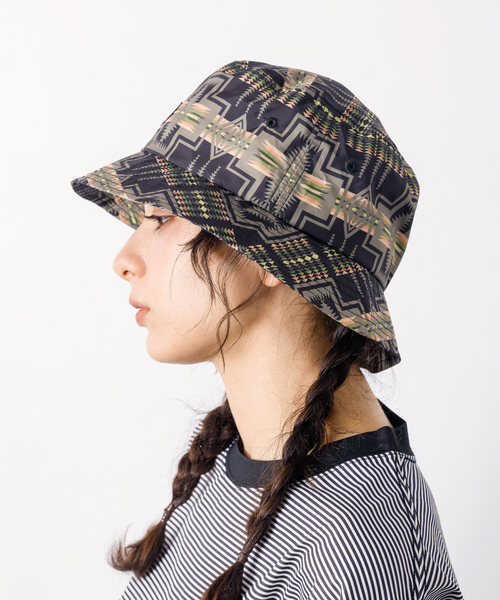 PENDLETON(ペンドルトン)の「【PENDLETON / ペンドルトン】ECOPET/バケットハット/ハーディング柄PDT-000-251044(ハット・メンズ・ブラック/ベージュ・フリー)」の7枚目の写真